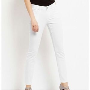 Eileen Fisher White Skinny Jeans